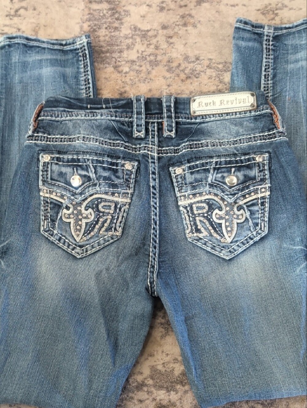 Rock Revival Women's Faded Blue Skinny Jeans - Picture 3 of 6